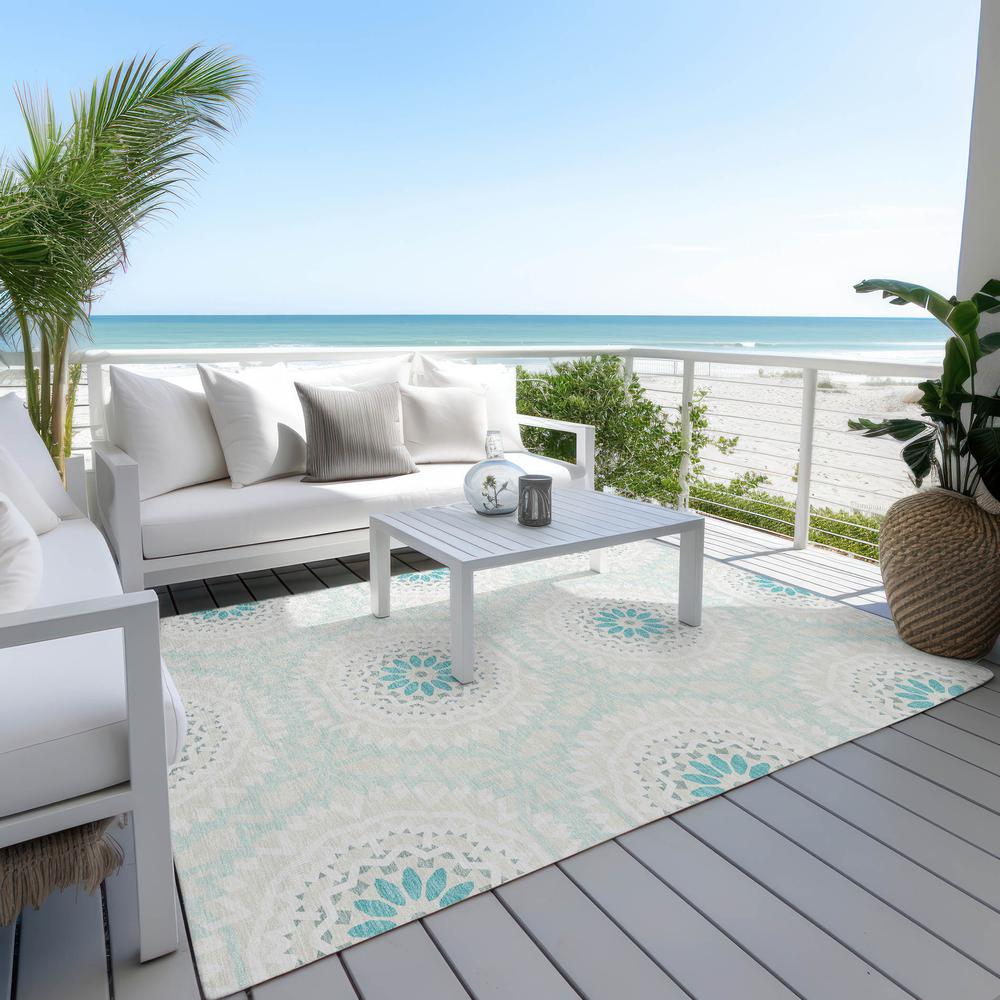 Chantille ACN619 Teal 8' x 10' Rug. Picture 8