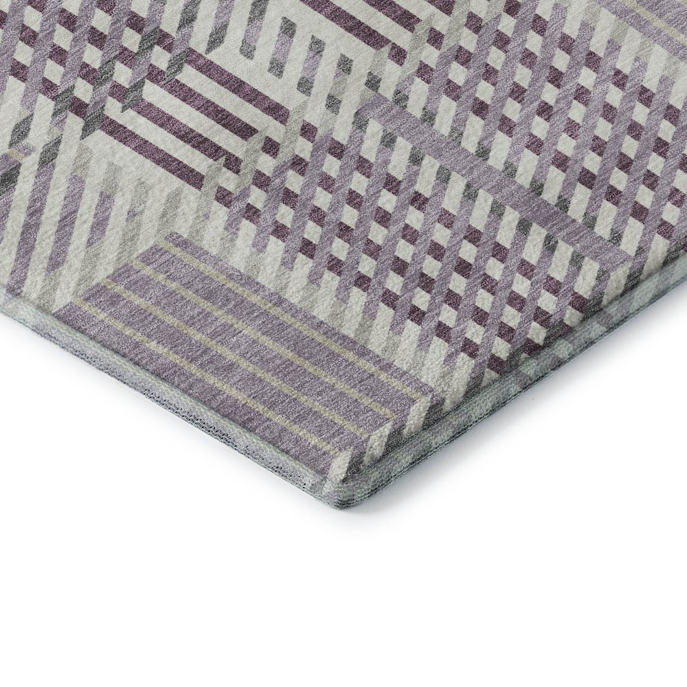 Premium Machine Washable Mayfield AMF1000 Lavender 8' x 10' Rug. Picture 3