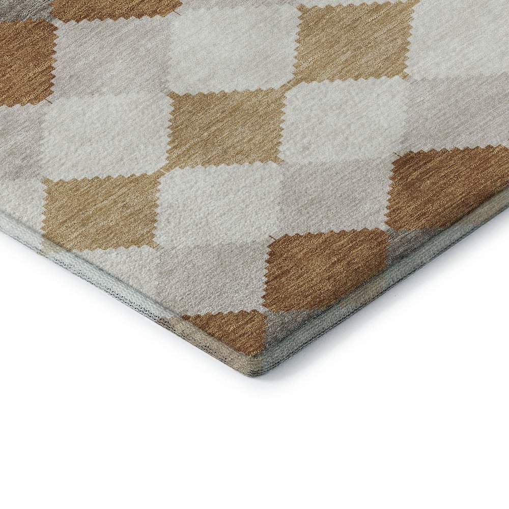 Premium Machine Washable Mayfield AMF1007 Copper 8' x 10' Rug. Picture 3