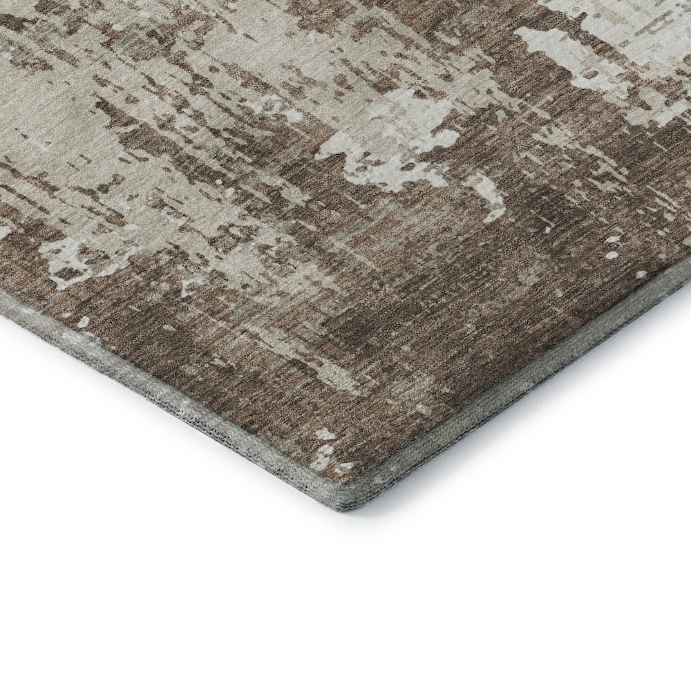 Premium Machine Washable Mayfield AMF1008 Brown 8' x 10' Rug. Picture 3