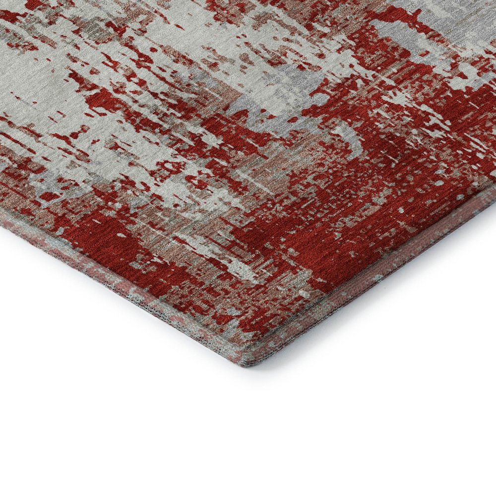 Premium Machine Washable Mayfield AMF1008 Red 8' x 10' Rug. Picture 3