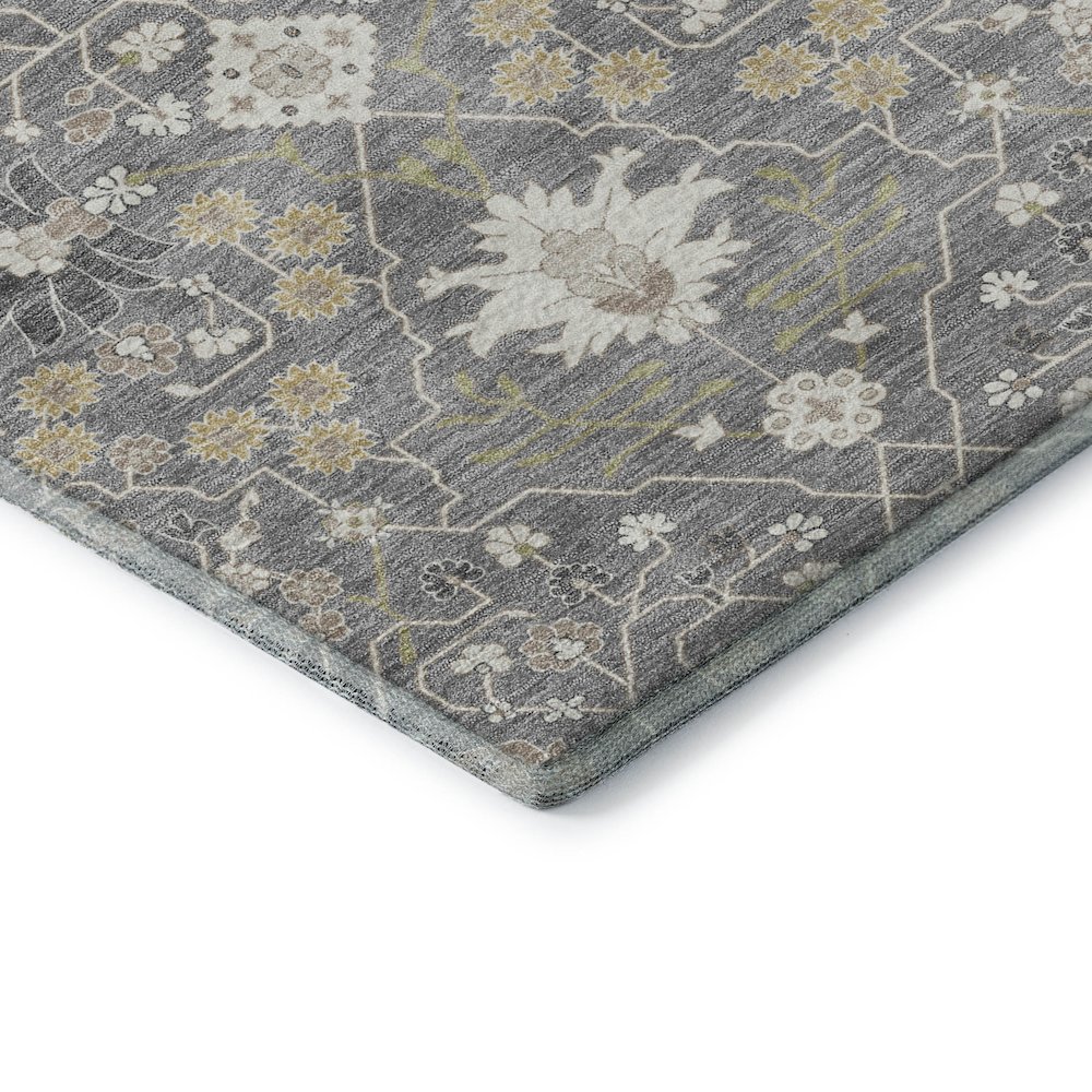 Premium Machine Washable Mayfield AMF1009 Gray 8' x 10' Rug. Picture 3