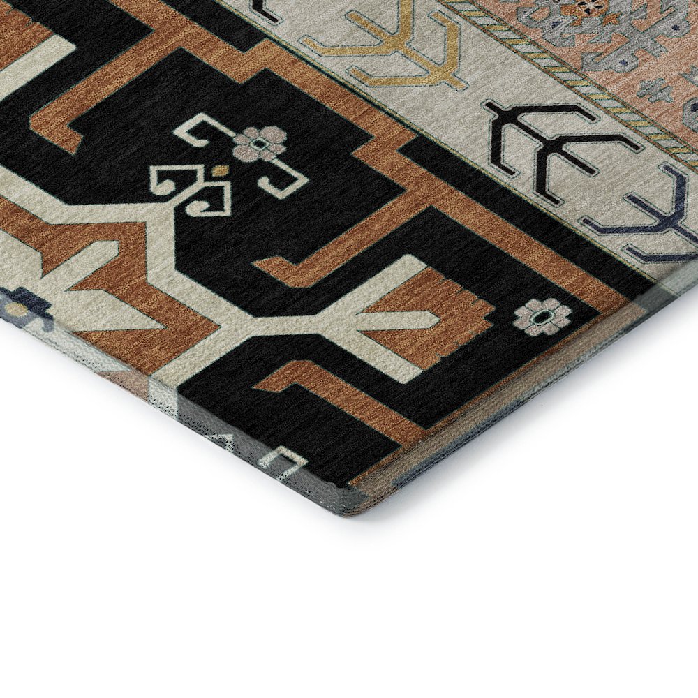 Premium Machine Washable Mayfield AMF1015 Black 8' x 10' Rug. Picture 3