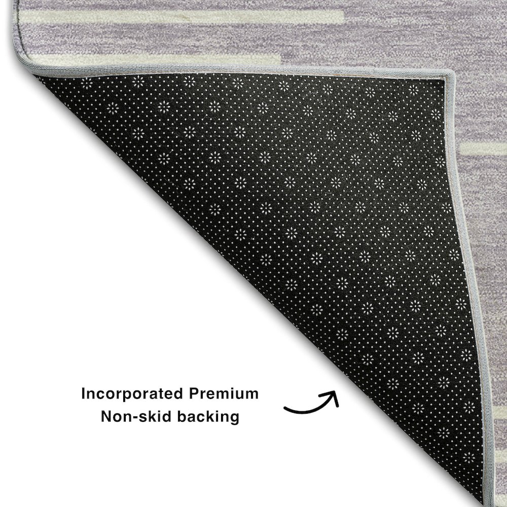 Premium Machine Washable Mayfield AMF1016 Lavender 8' x 10' Rug. Picture 2