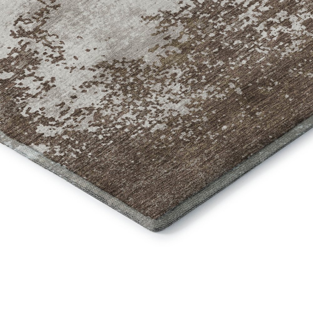 Premium Machine Washable Mayfield AMF1027 Brown 8' x 10' Rug. Picture 3