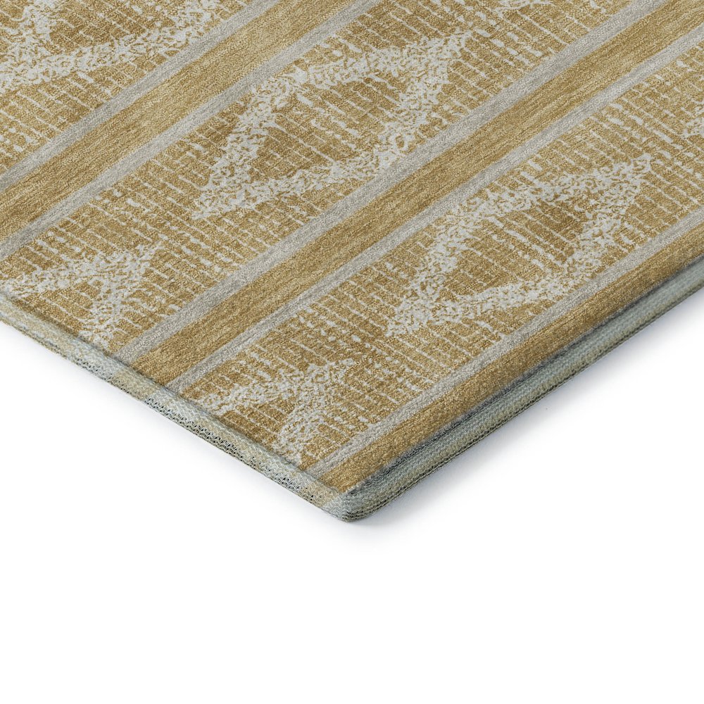 Premium Machine Washable Mayfield AMF1029 Gold 8' x 10' Rug. Picture 3
