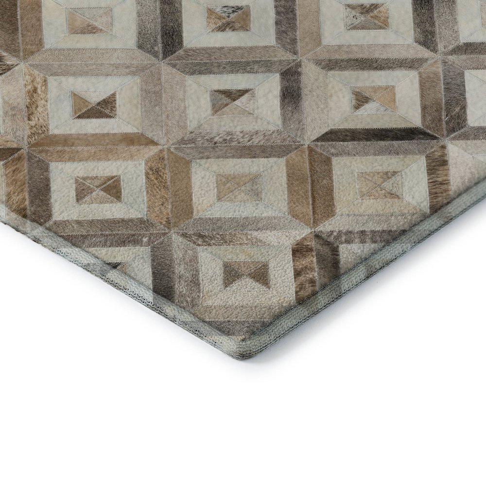 Premium Machine Washable Mayfield  Gray 8' x 10' Rug. Picture 3