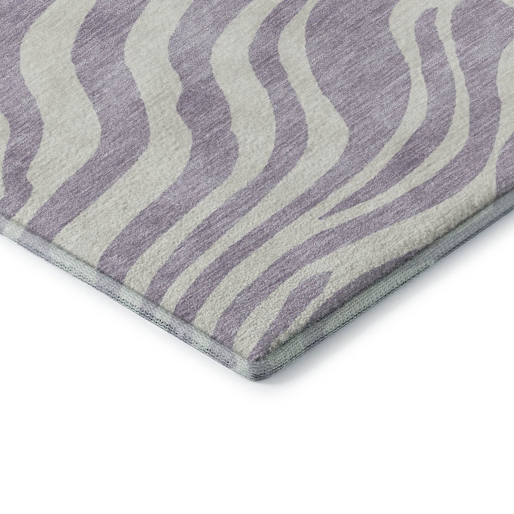 Premium Machine Washable Mayfield AMF1042 Lavender 8' x 10' Rug. Picture 3