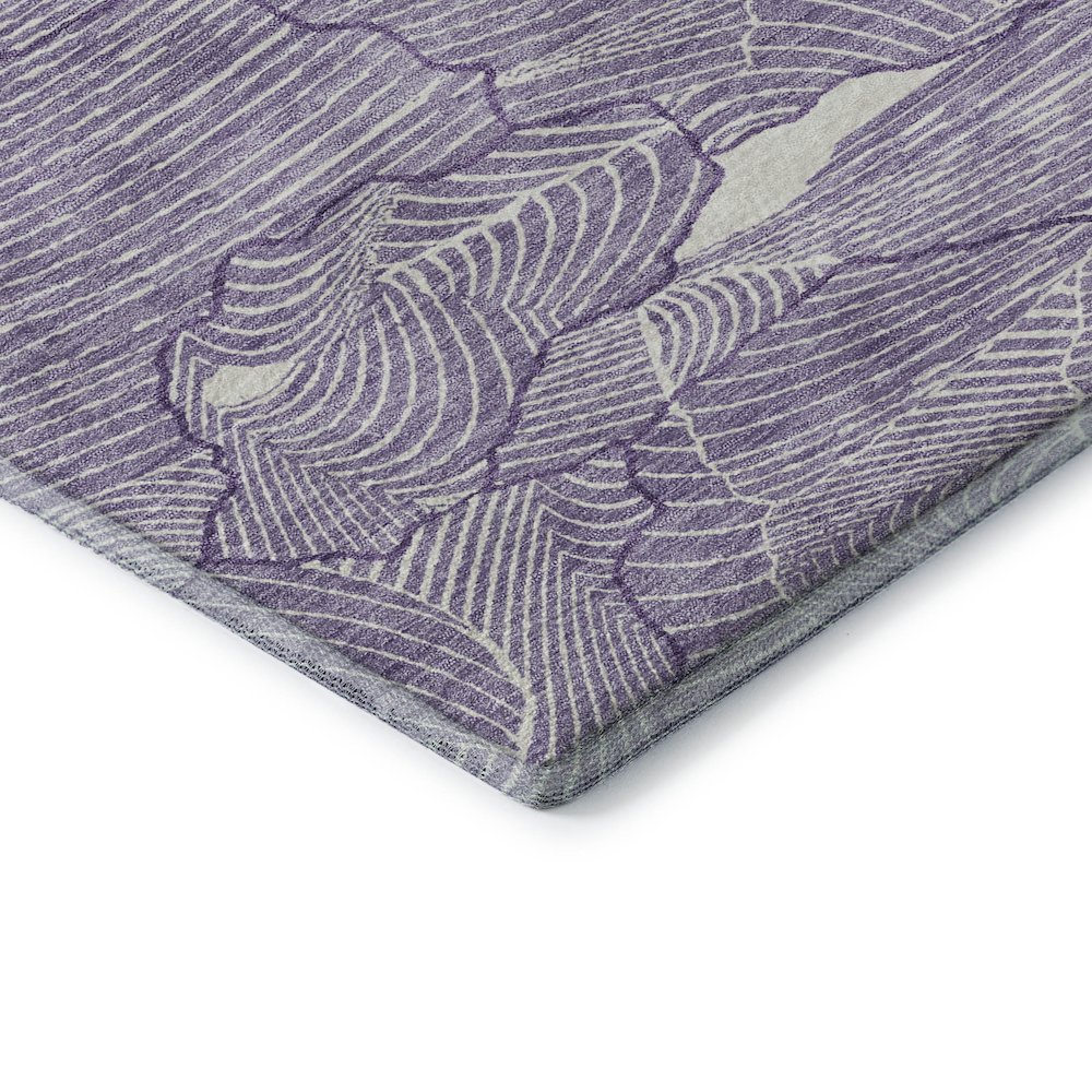 Premium Machine Washable Mayfield AMF1048 Purple 8' x 10' Rug. Picture 3