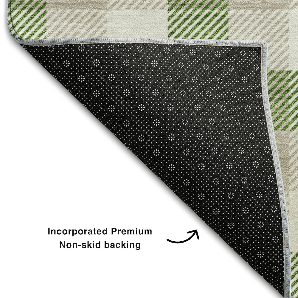 Premium Machine Washable Mayfield AMF1053 Emerald 8' x 10' Rug. Picture 2