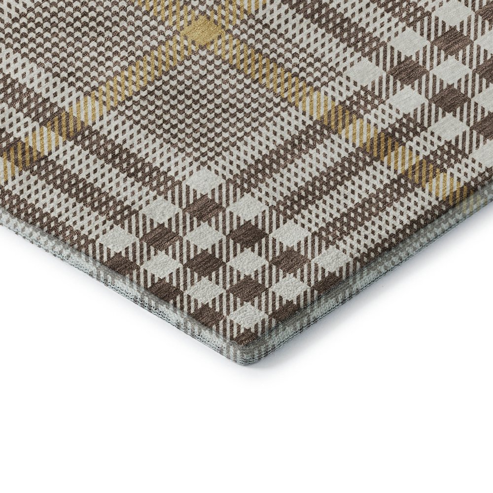 Premium Machine Washable Mayfield AMF1054 Brown 8' x 10' Rug. Picture 3