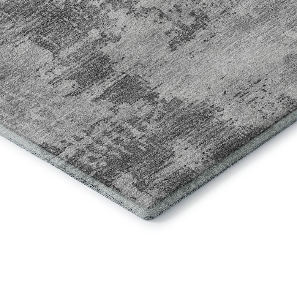 Premium Machine Washable Mayfield AMF1062 Gray 8' x 10' Rug. Picture 3