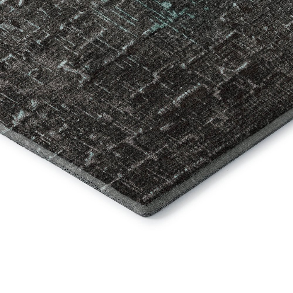 Premium Machine Washable Mayfield AMF1066 Teal 8' x 10' Rug. Picture 3