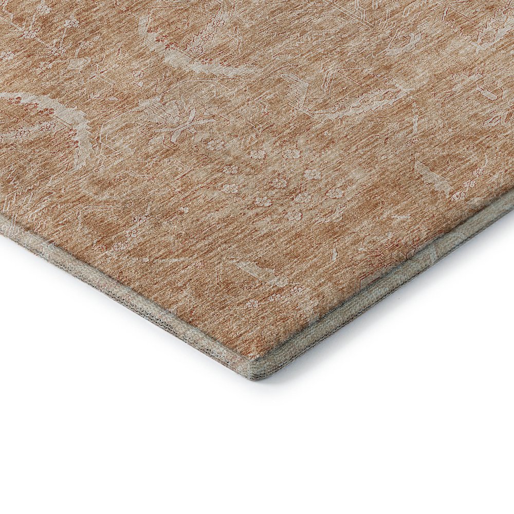 Premium Machine Washable Mayfield AMF1083 Salmon 8' x 10' Rug. Picture 3