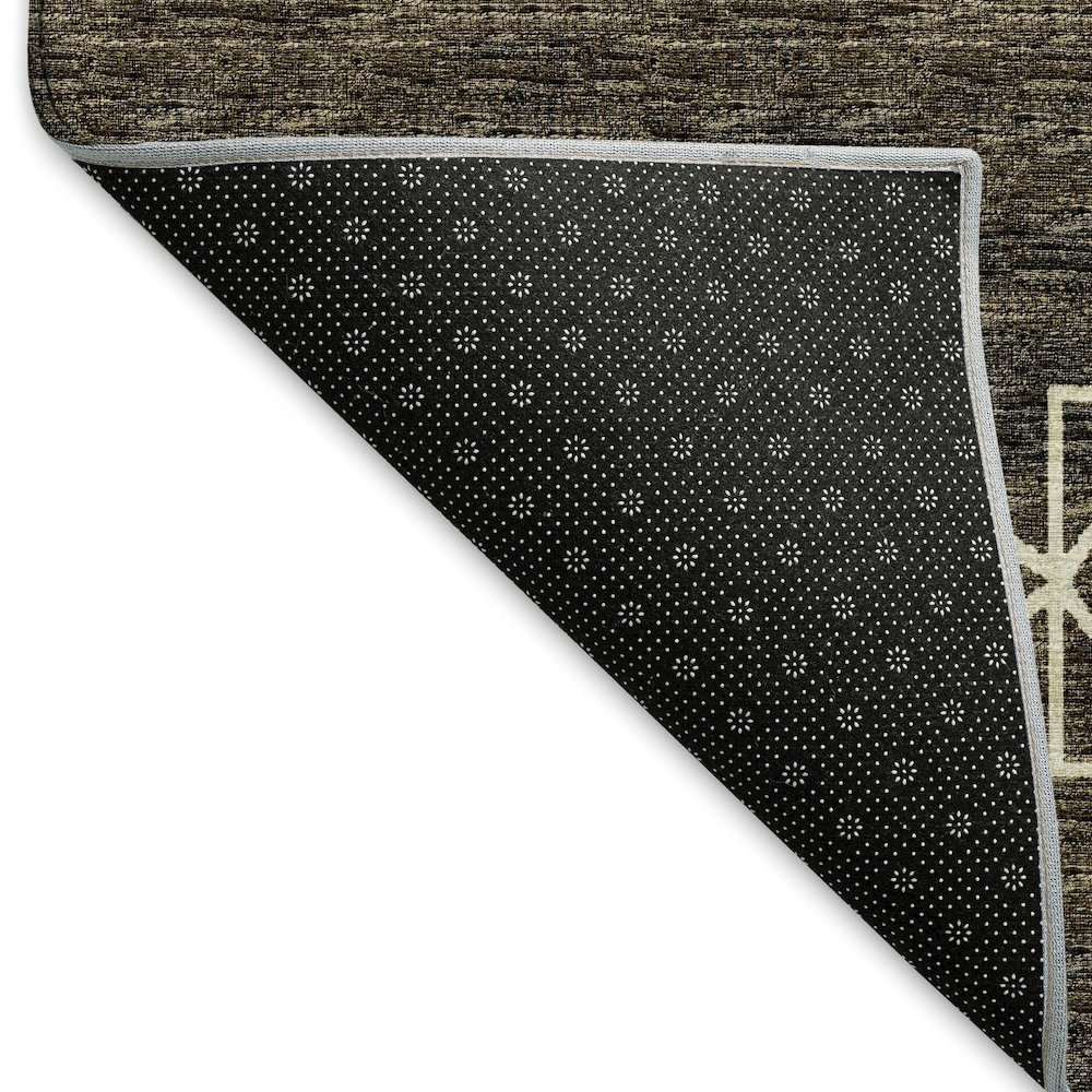 Premium Machine Washable Mayfield  Brown 8' x 10' Rug. Picture 2