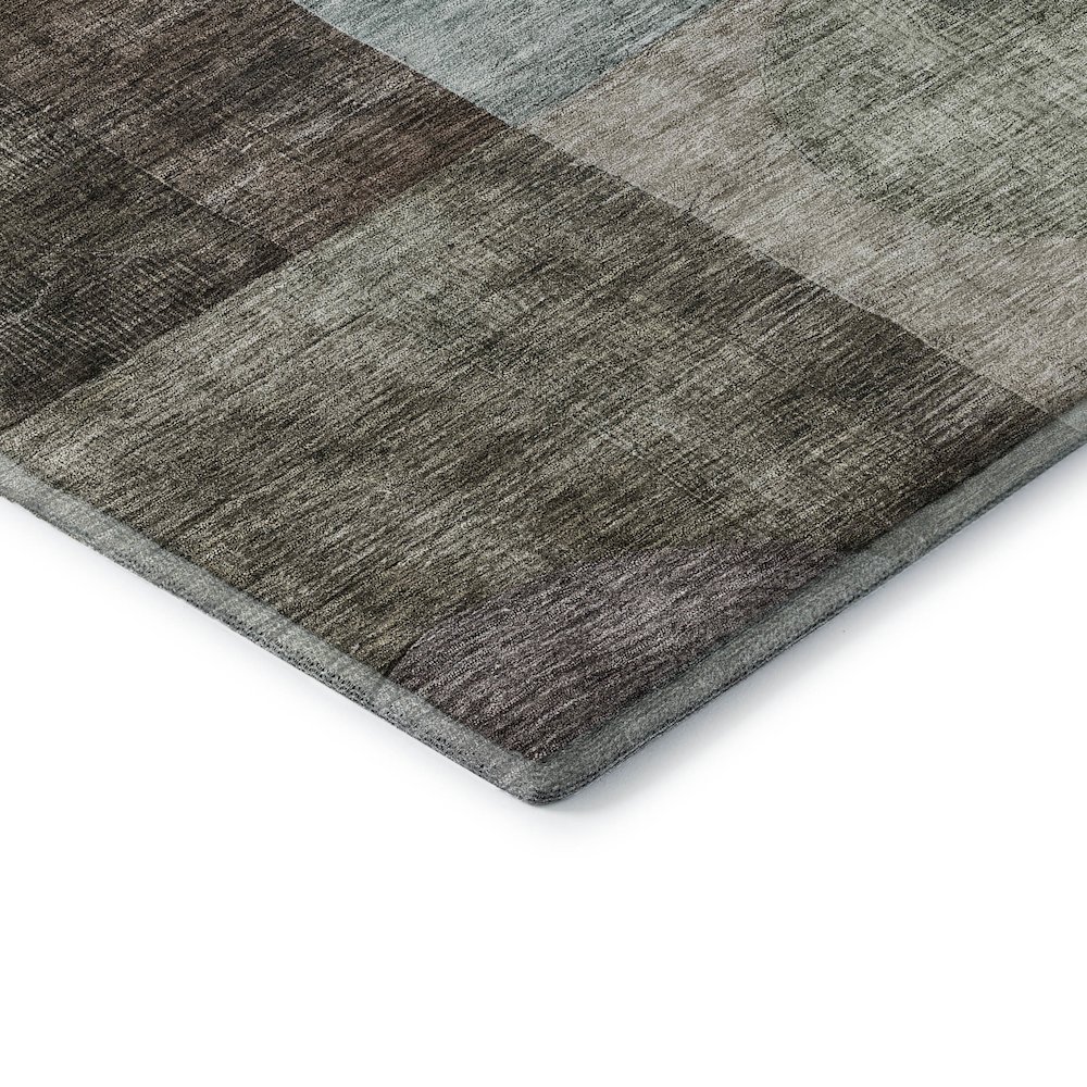 Premium Machine Washable Mayfield AMF1114 Brown 8' x 10' Rug. Picture 3