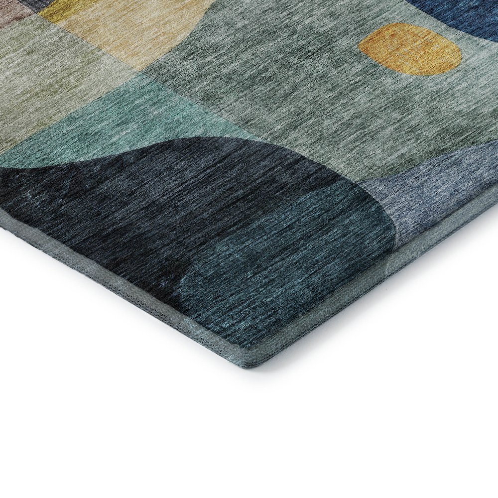 Premium Machine Washable Mayfield AMF1119 Green 8' x 10' Rug. Picture 3