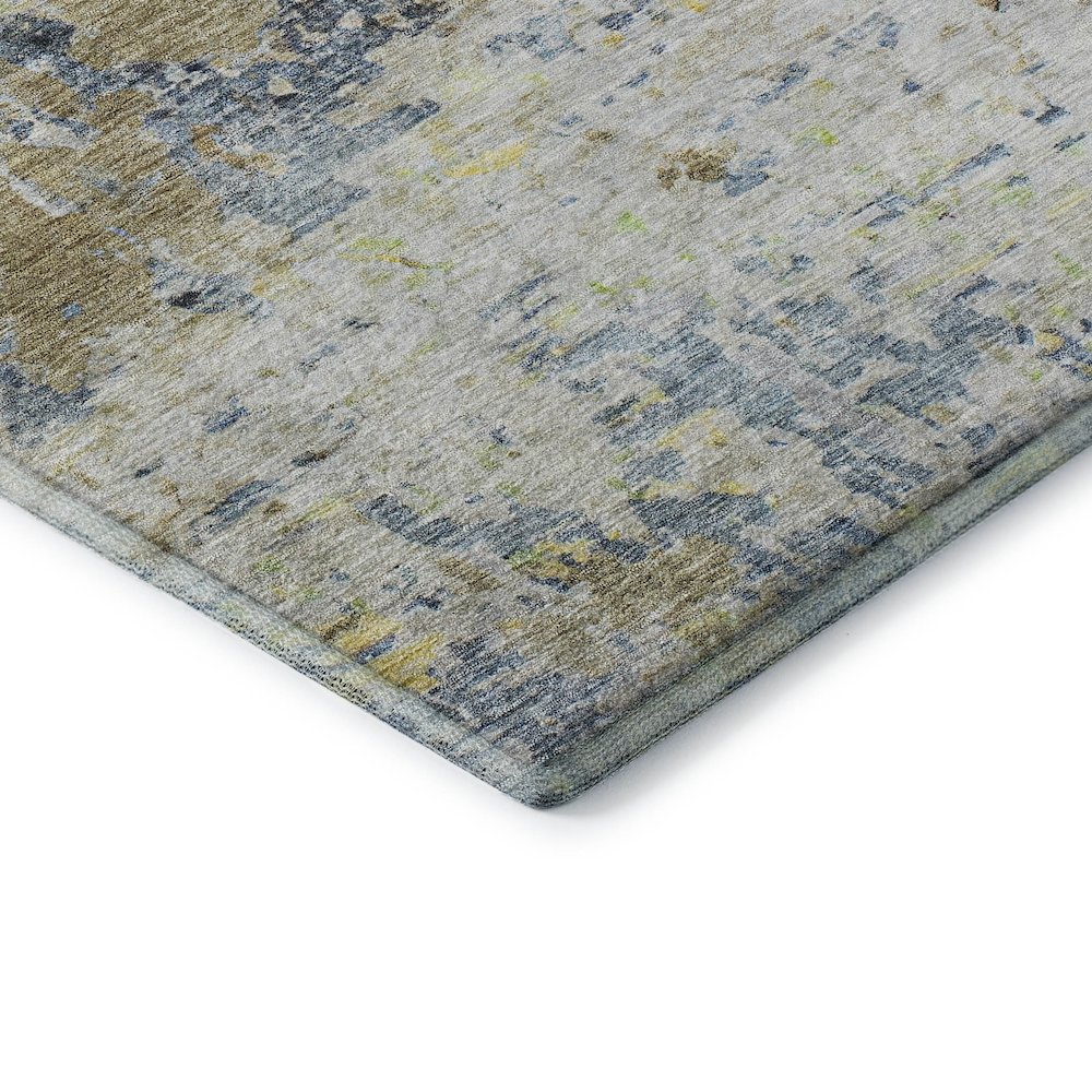 Premium Machine Washable Mayfield AMF1129 Blue 8' x 10' Rug. Picture 3