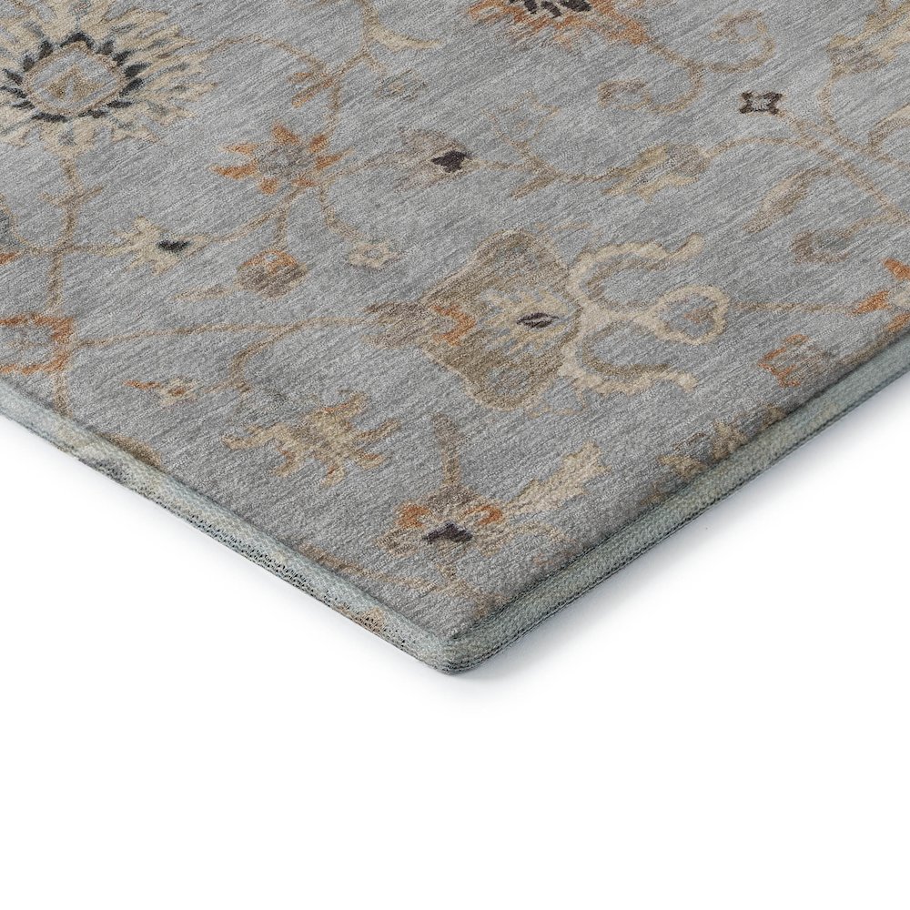 Premium Machine Washable Mayfield AMF1137 Gray 8' x 10' Rug. Picture 3