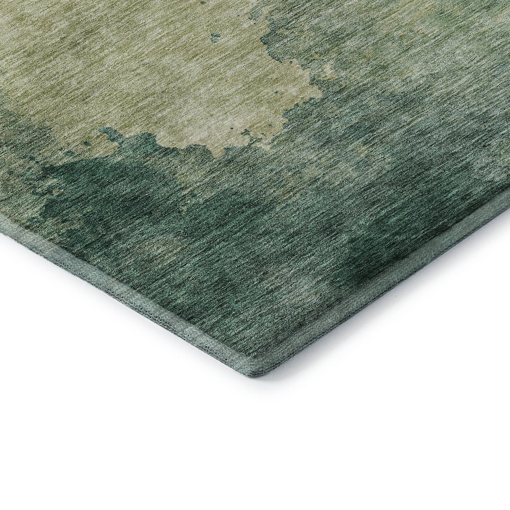 Premium Machine Washable Mayfield AMF1138 Green 8' x 10' Rug. Picture 3