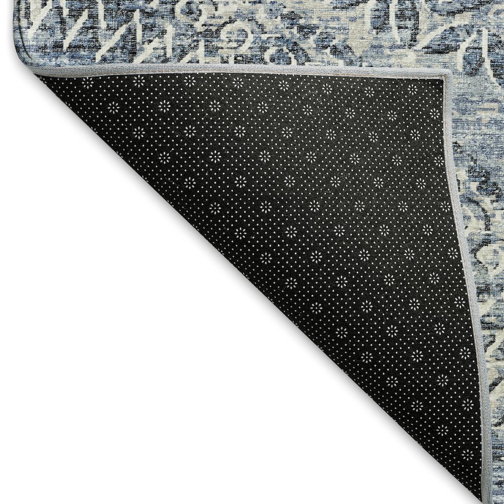 Premium Machine Washable Mayfield  Blue 8' x 10' Rug. Picture 2