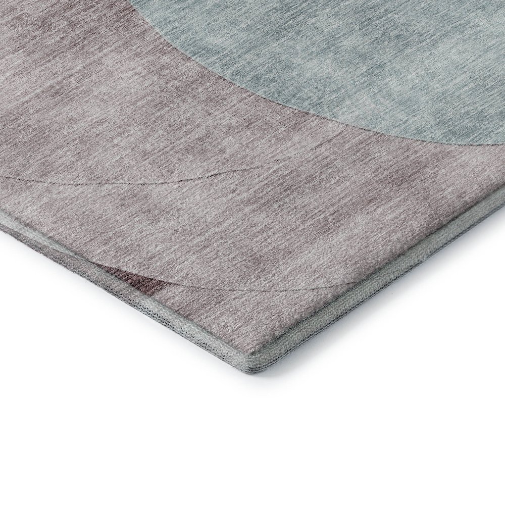 Premium Machine Washable Mayfield AMF1140 Teal 8' x 10' Rug. Picture 3