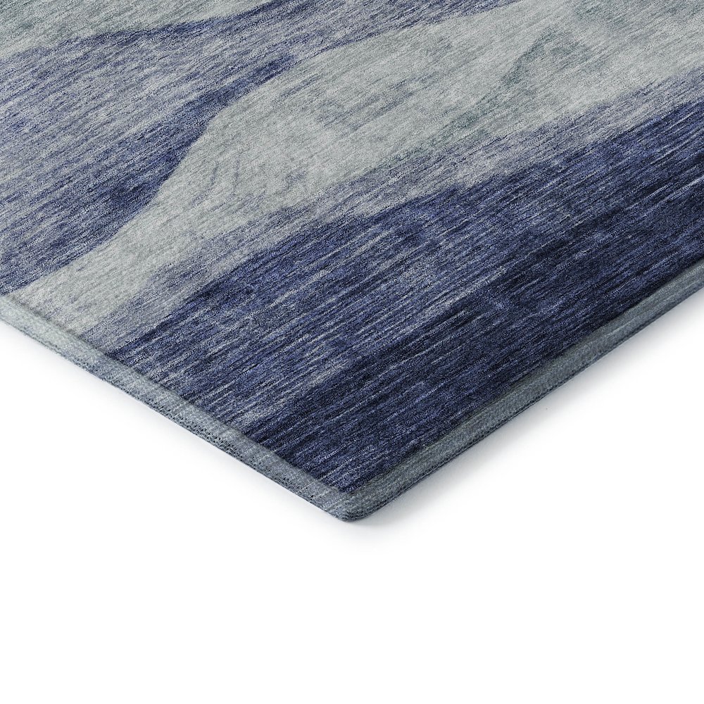 Premium Machine Washable Mayfield AMF1141 Blue 8' x 10' Rug. Picture 3