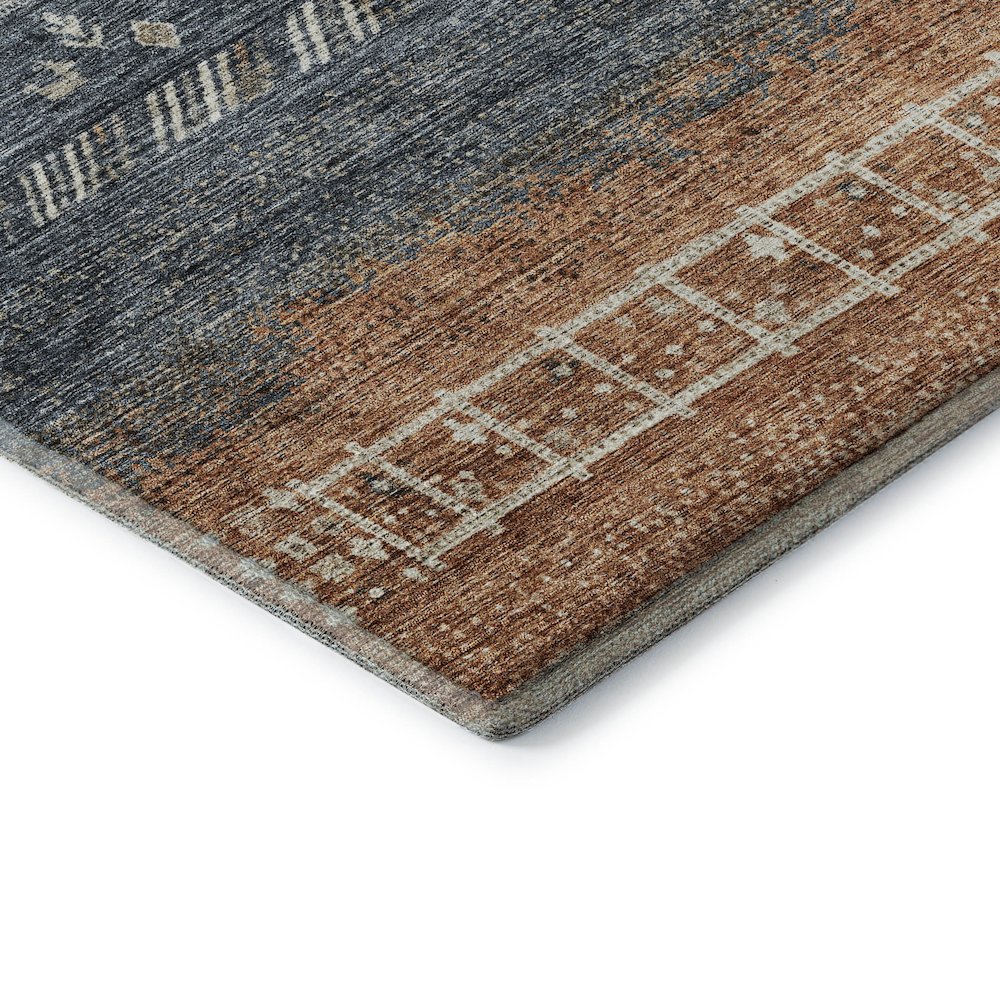 Premium Machine Washable Mayfield AMF1147 Brown 8' x 10' Rug. Picture 3
