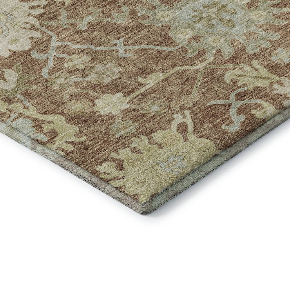 Premium Machine Washable Mayfield AMF1150 Paprika 8' x 10' Rug. Picture 3
