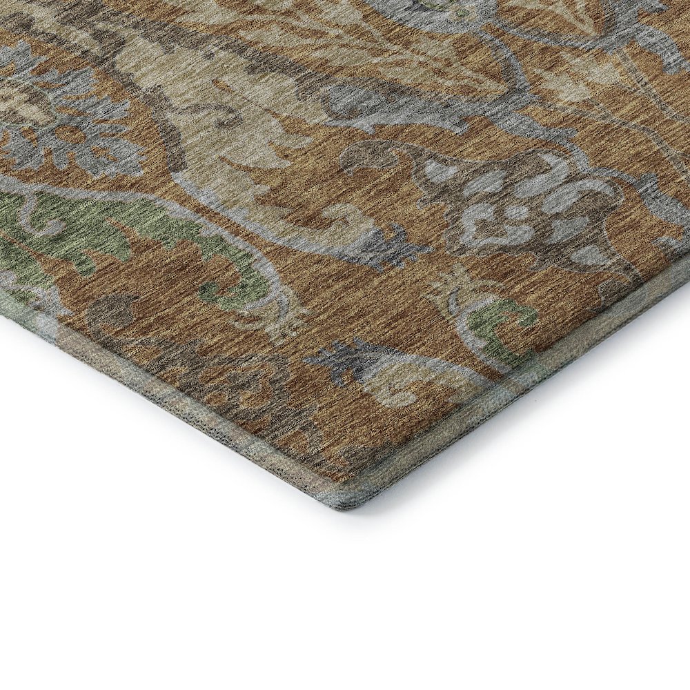 Premium Machine Washable Mayfield AMF1153 Copper 8' x 10' Rug. Picture 3