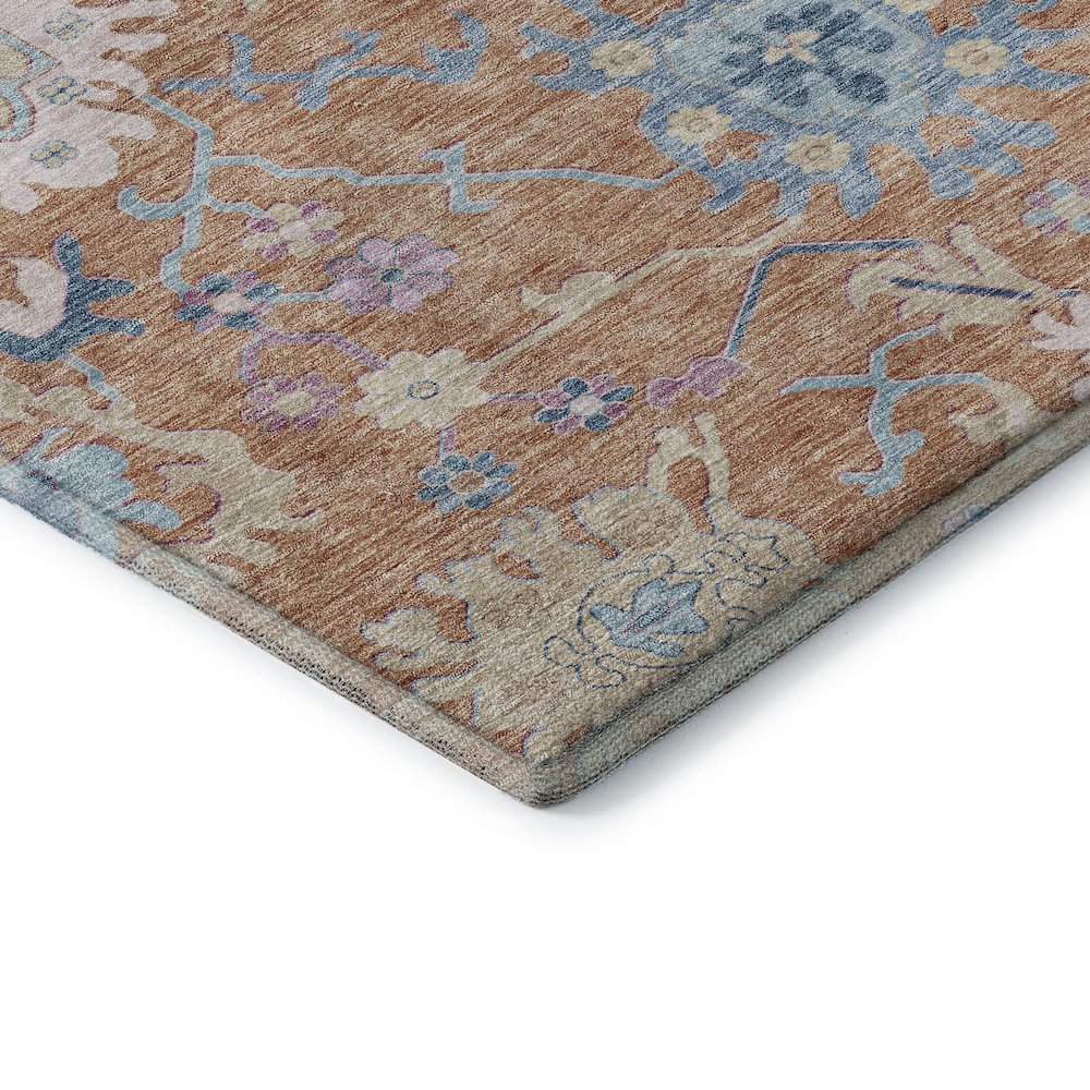 Premium Machine Washable Mayfield AMF1154 Orange 8' x 10' Rug. Picture 3