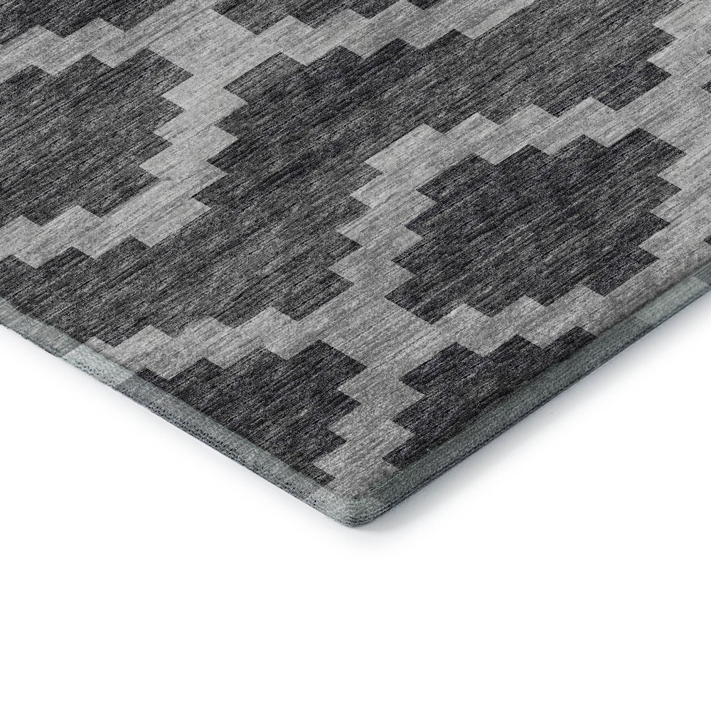 Premium Machine Washable Mayfield  Gray 8' x 10' Rug. Picture 3