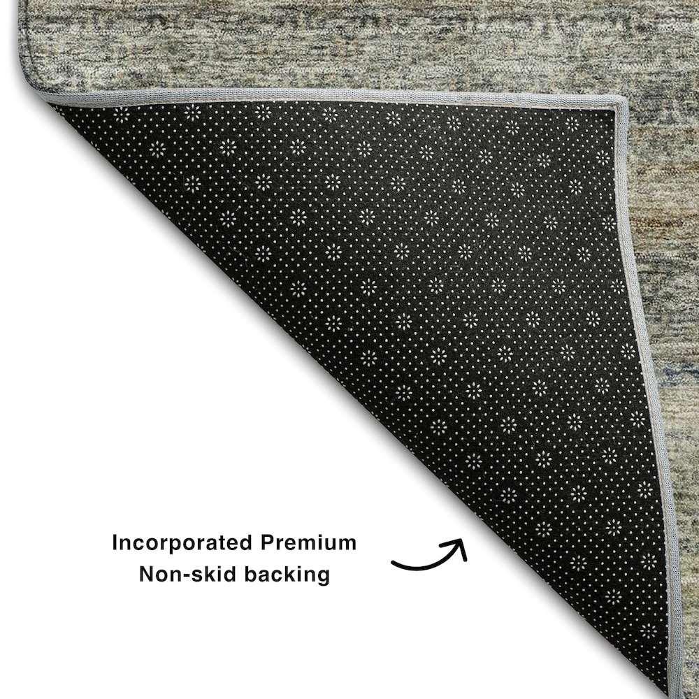 Premium Machine Washable Mayfield AMF1167 Taupe 8' x 10' Rug. Picture 2