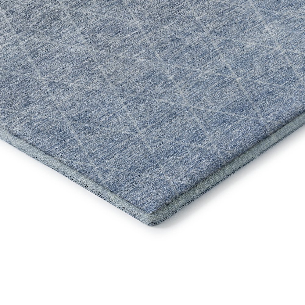 Premium Machine Washable Mayfield AMF1175 Blue 8' x 10' Rug. Picture 3