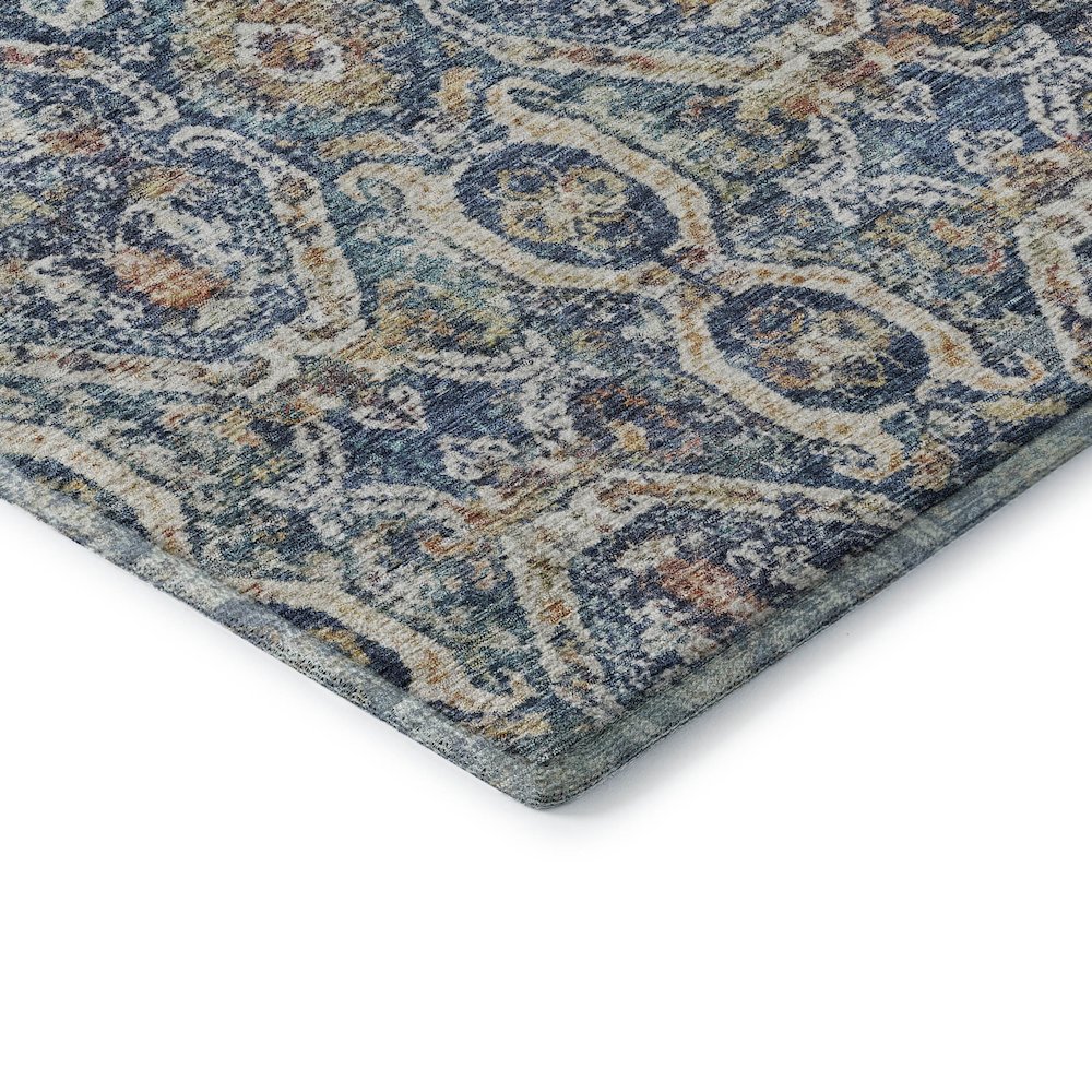 Premium Machine Washable Mayfield AMF1181 Denim 8' x 10' Rug. Picture 3