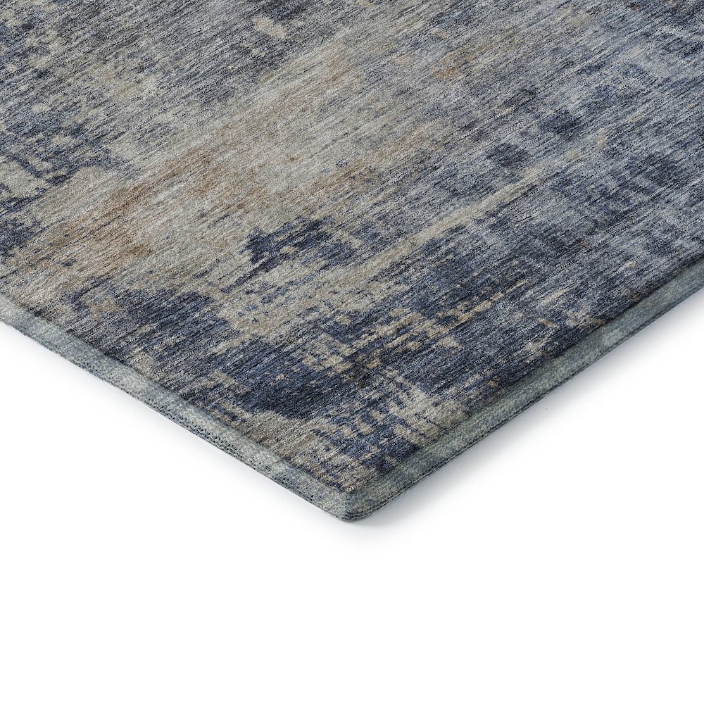 Premium Machine Washable Mayfield AMF1217 Denim 8' x 10' Rug. Picture 3