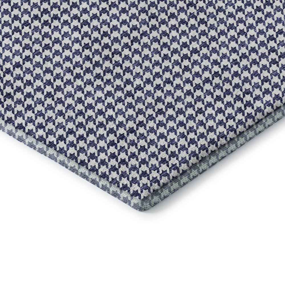 Premium Machine Washable Mayfield  Navy 8' x 10' Rug. Picture 3