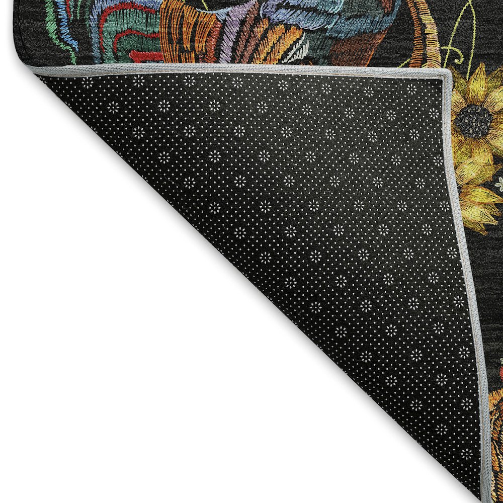 Premium Machine Washable Mayfield  Midnight 8' x 10' Rug. Picture 2