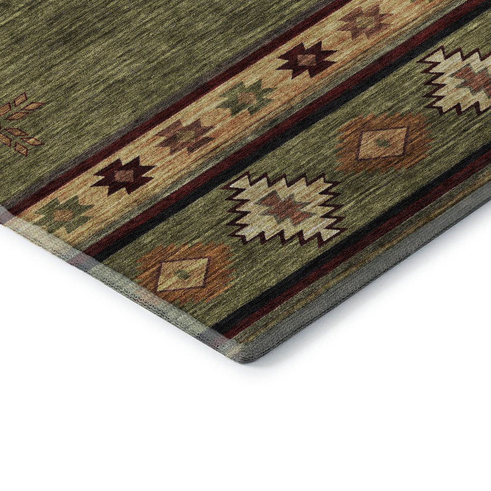 Premium Machine Washable Mayfield  Green 8' x 10' Rug. Picture 3