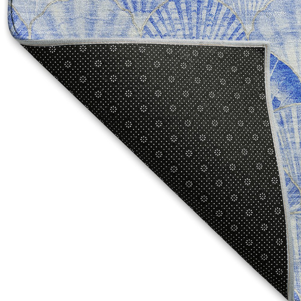 Premium Machine Washable Mayfield  Blue 8' x 10' Rug. Picture 2