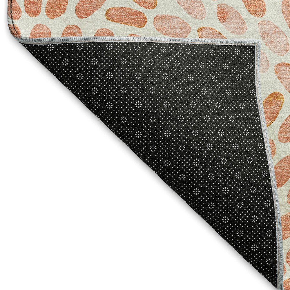 Premium Machine Washable Mayfield  Peach 8' x 10' Rug. Picture 2