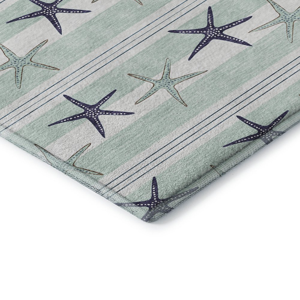 Premium Machine Washable Mayfield  Seaglass 8' x 10' Rug. Picture 3