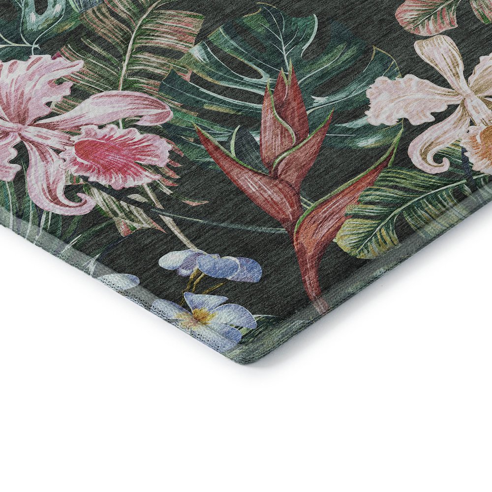 Premium Machine Washable Mayfield  Midnight 8' x 10' Rug. Picture 3