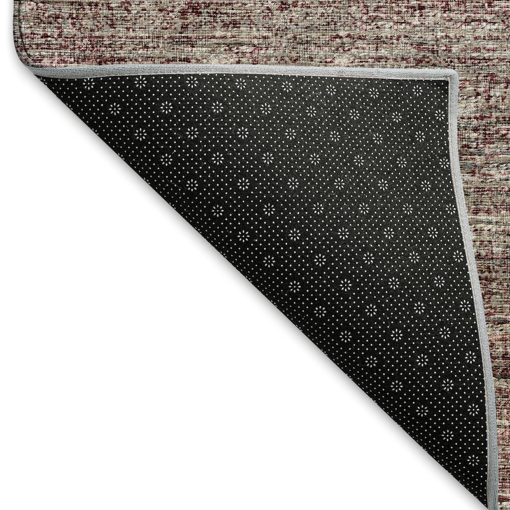 Premium Machine Washable Mayfield  Burgundy 8' x 10' Rug. Picture 2