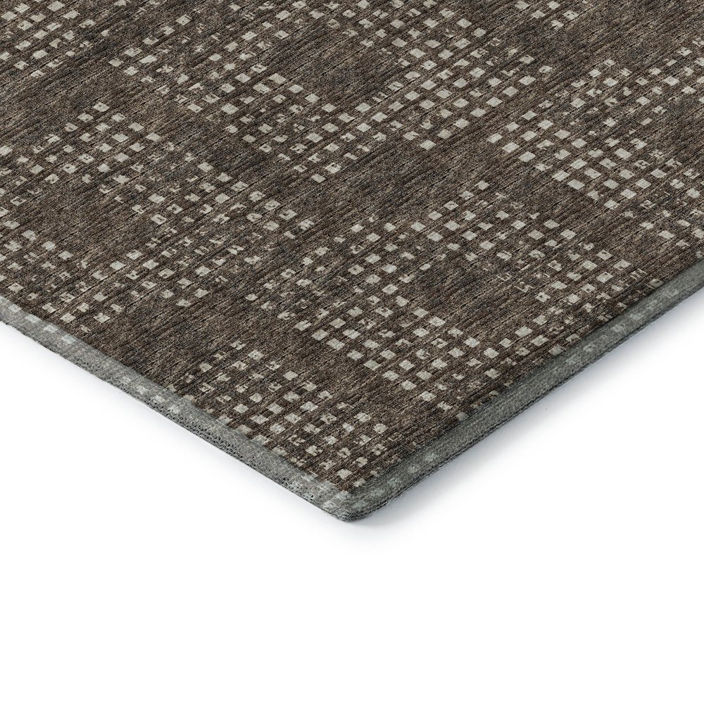 Premium Machine Washable Mayfield  Brown 8' x 10' Rug. Picture 3