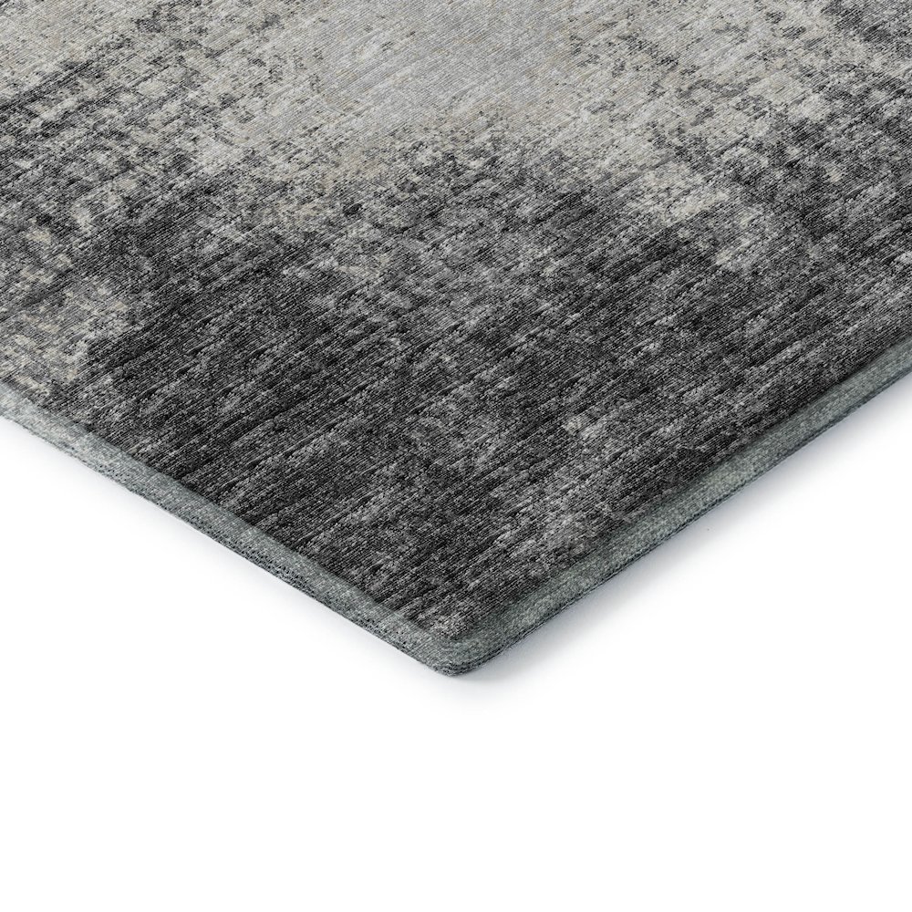 Premium Machine Washable Mayfield  Black 8' x 10' Rug. Picture 3