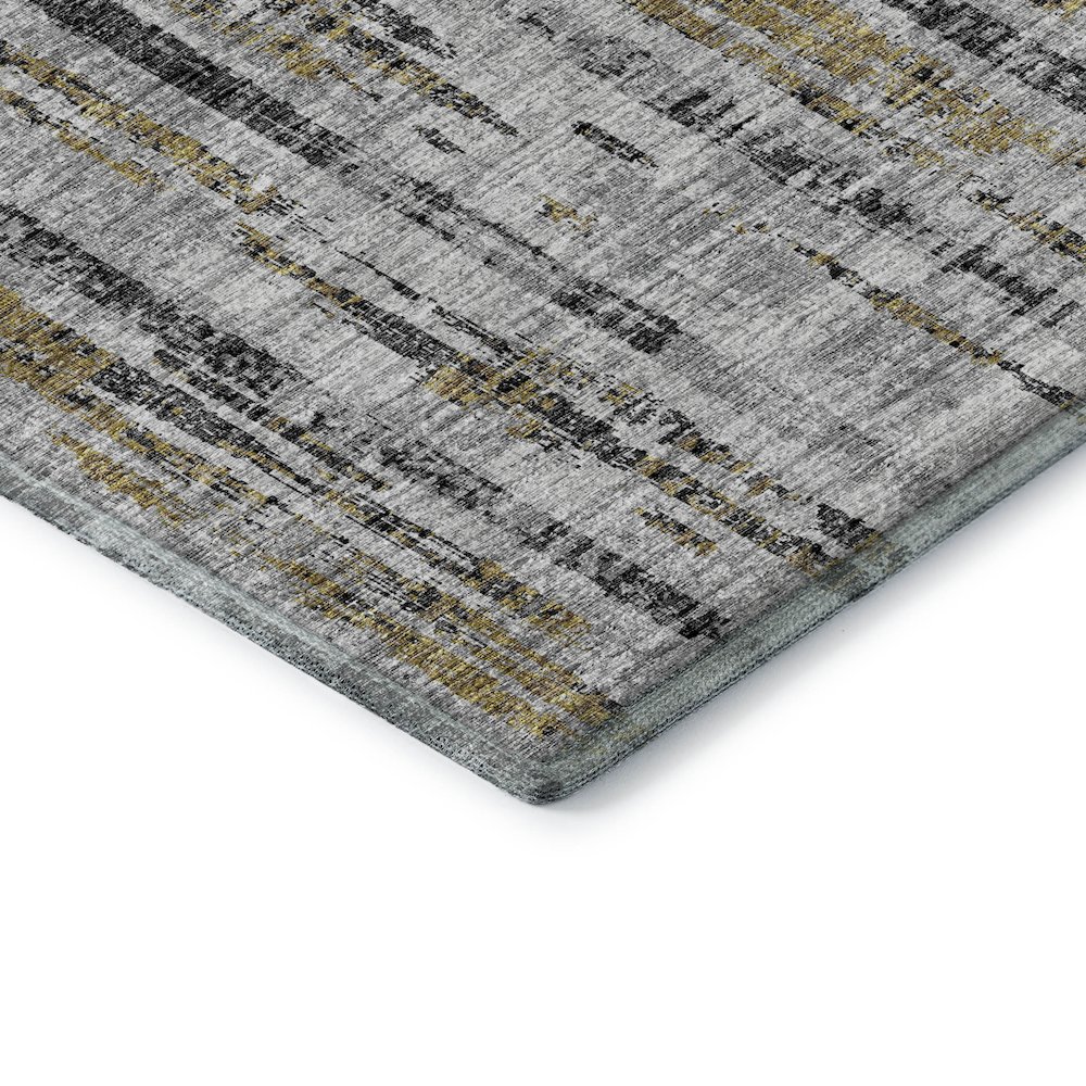 Premium Machine Washable Mayfield  Silver 8' x 10' Rug. Picture 3