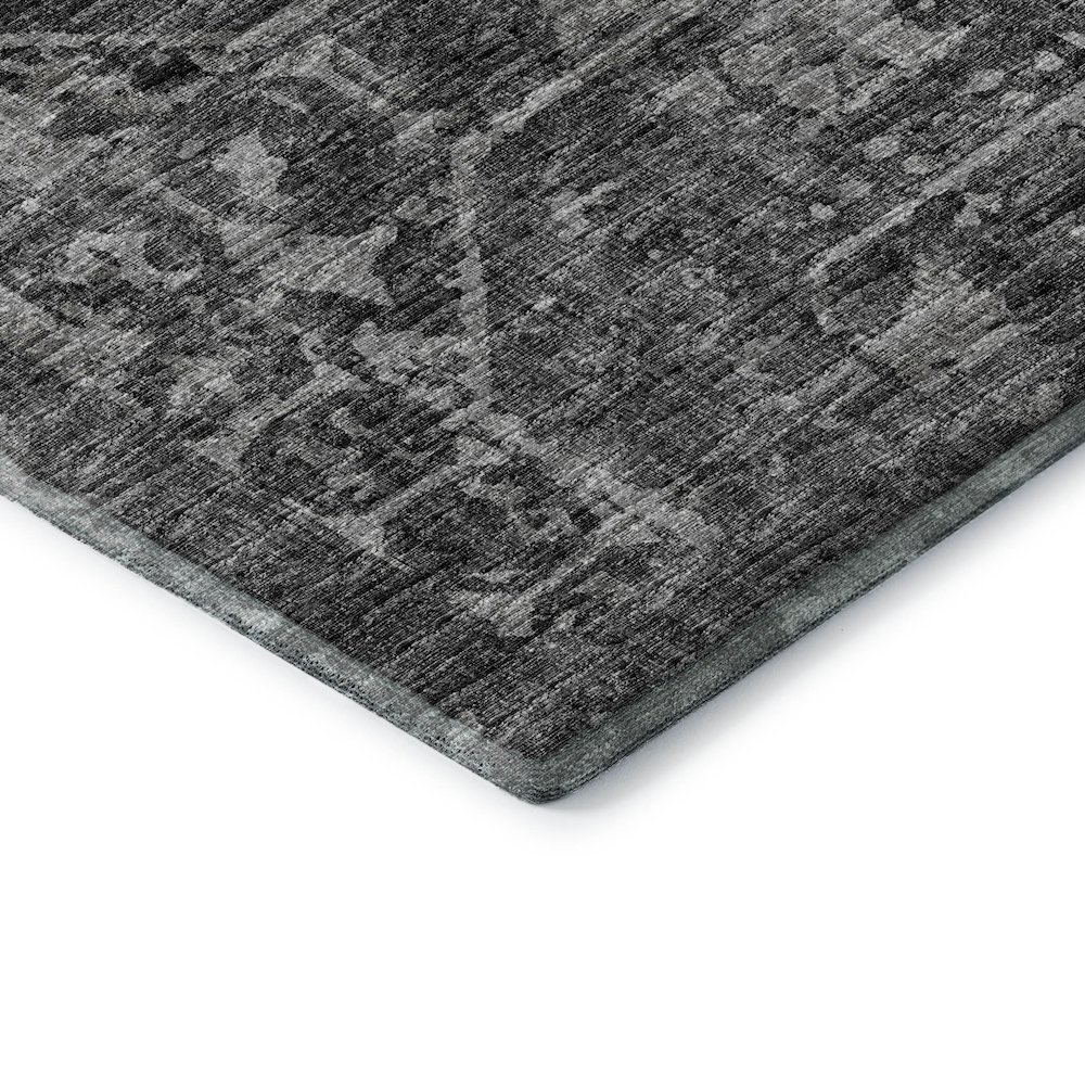 Premium Machine Washable Mayfield  Black 8' x 10' Rug. Picture 3