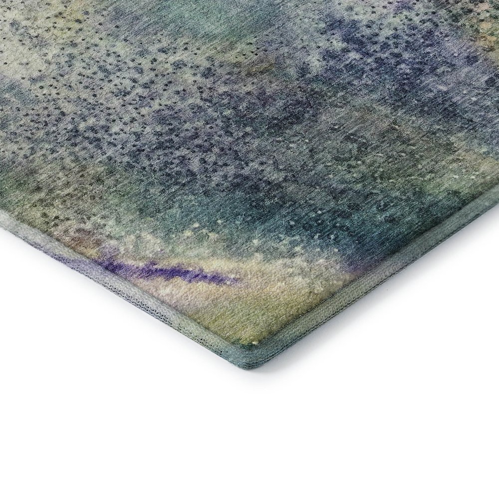 Premium Machine Washable Mayfield  Blue 8' x 10' Rug. Picture 3