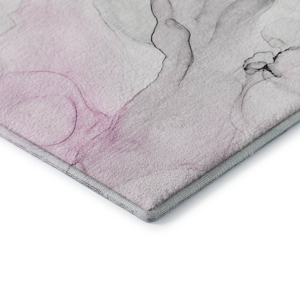 Premium Machine Washable Mayfield  Pink 8' x 10' Rug. Picture 3